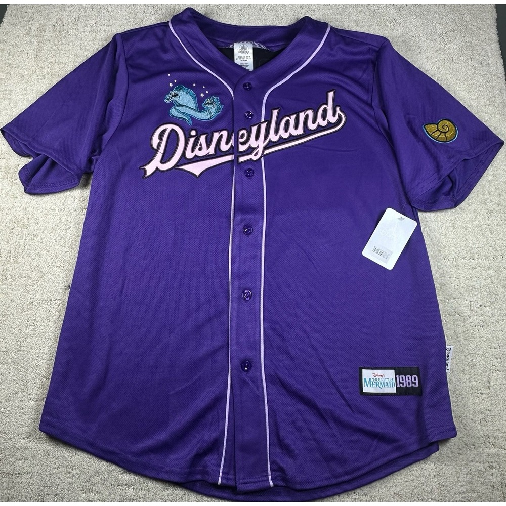 NWT Disneyland Parks The Little Mermaid Ursula Baseball Jersey Adult Size Medium